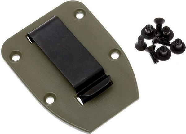 ESEE Clip Plate clip til skede til modeller 3 og 4, grøn