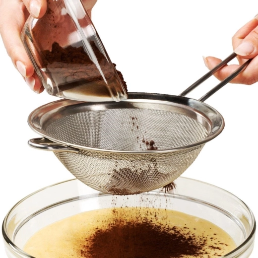 Præcis drysning og sigtning ved bagning