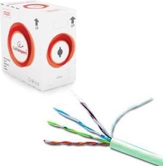 UTP-kabel Cat 6, massiv leder AWG24, 305 m, grå