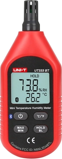 Uni-T mini temperatur- og fugtmåler med Bluetooth