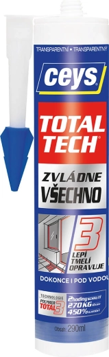 Universallim og fugemasse 290 ml CEYS TOTAL TECH transparent