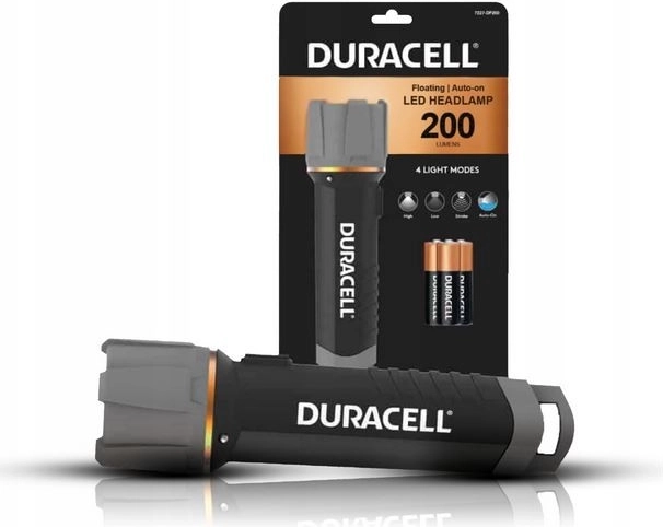 Duracell-gummilommelygte 200 lm