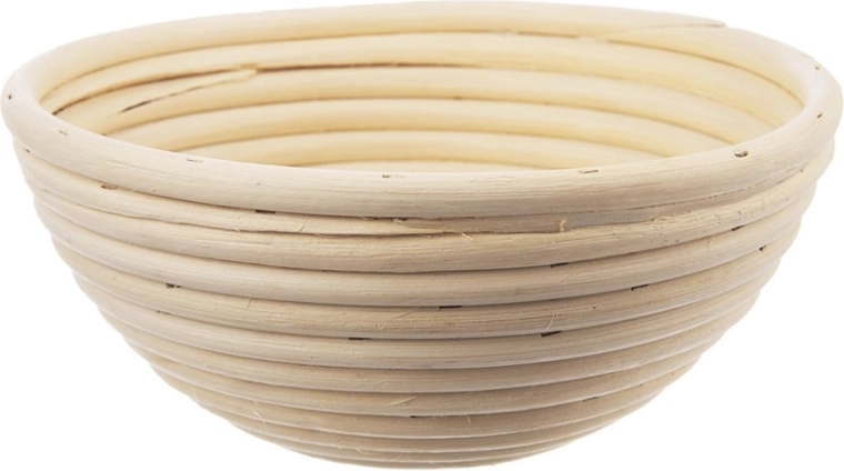 Rattan hævekurv til brød 0,7 kg, rund 19 cm