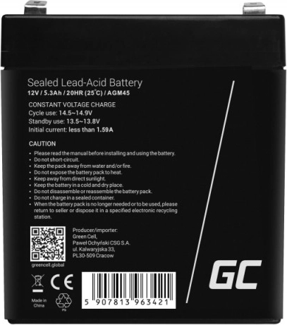 Vedligeholdelsesfri sikkerhed VRLA/AGM