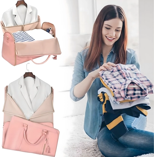 2-i-1: dragtpose + rummelig weekender