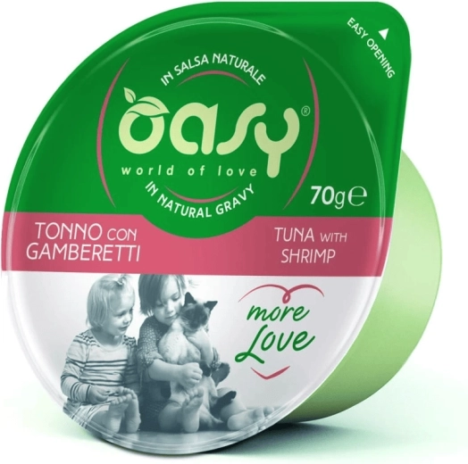 Oasy More Love tun med rejer bæger 70 g