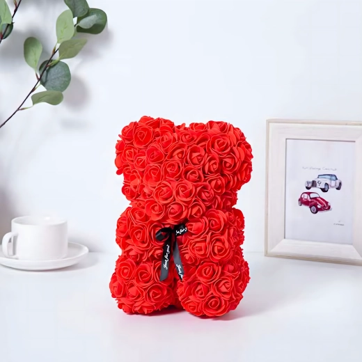 Håndlagte roser af holdbar skum