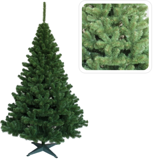 Kunstigt julegrantræ 220 cm - 1 stk.