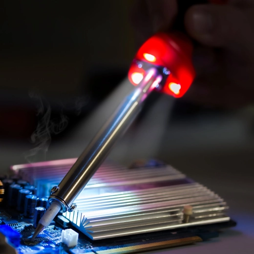 Præcisionsarbejde med elektronik