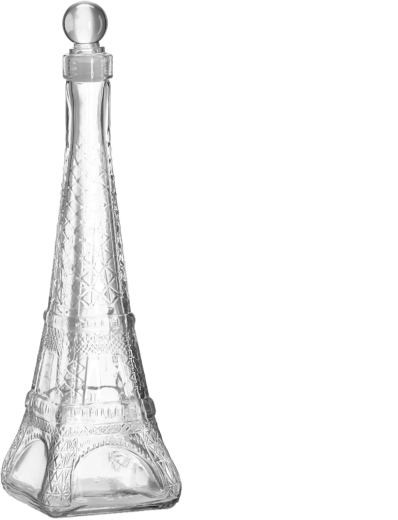 Glaskaraffel 350 ml i tårnform