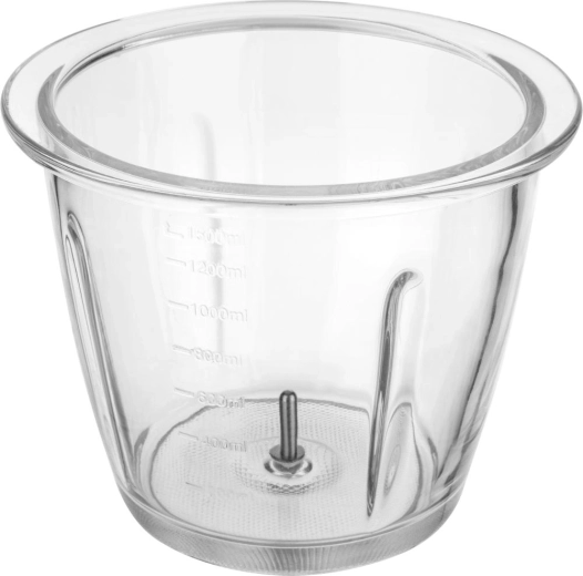 Rummelig glasskål