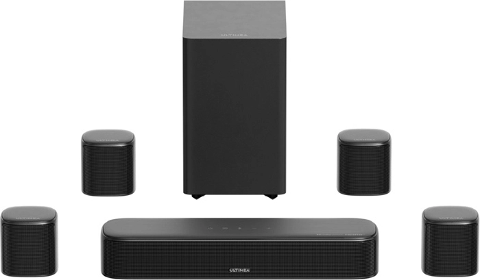 Markant bas med 5,25" subwoofer