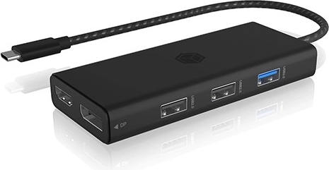 Bord-dockingstation 9-i-1 HDMI, DP, CR, Type-C