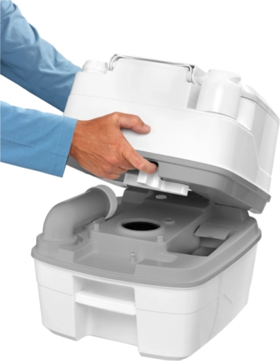 Kompatibel med kassette- og bærbare toiletter