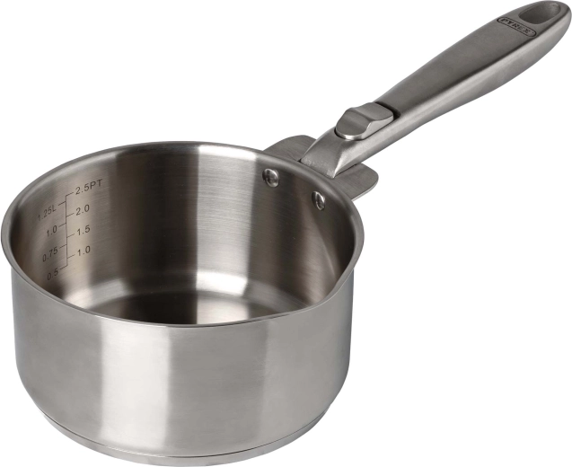 Infinity-kasserolle med glaslåg 16 cm, 1,25 l med aftageligt håndtag