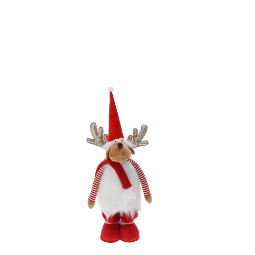 Rød juleudførelse med universelt motiv