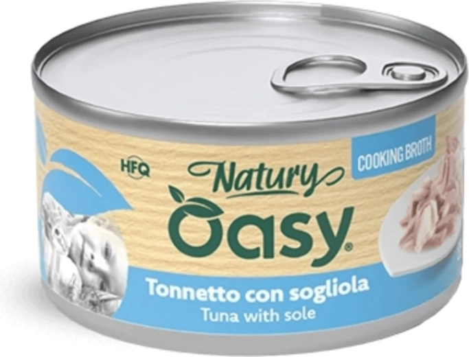 Oasy bouillon til katte – tun med rødspætte 85 g