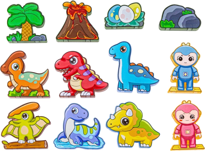 Dinosaurfigurer og tematiske tilbehørsdele