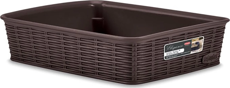 Plastikkurv Elegance – Brun