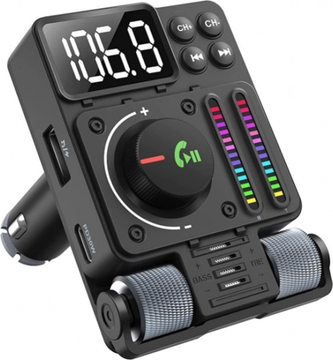 Bluetooth FM-transmitter til bil med PD 30 W