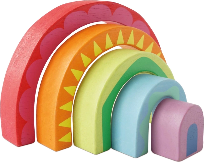 Træ-samlelige regnbuebuer Montessori Le Toy Van
