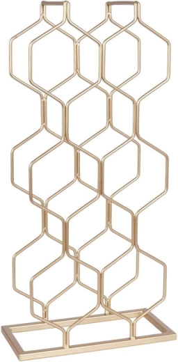 Stabil metalkonstruktion med gylden overflade