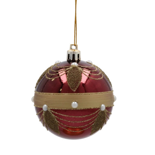 Luksuriøs bordeaux med gyldne detaljer