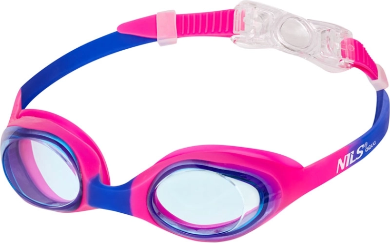 Svømmebriller til børn NILS Aqua pink-blå