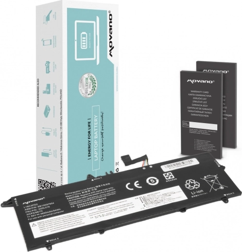 Movano batteri til Lenovo ThinkPad T490s / T495s / T14s (L18C3PD2) 4650 mAh 54 Wh