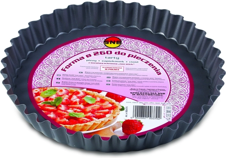Non-stick bageform til tærte og pizza 26 cm grå