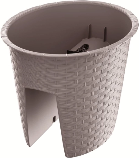 Rækkeblombekasse Ratolla Oval 29,8 cm mokka