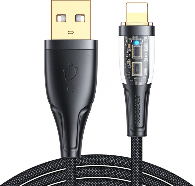 USB‑A til Lightning-kabel 1,2 m JOYROOM, 2,4 A, sort