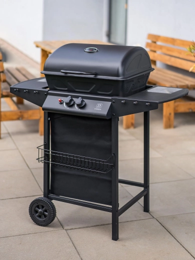 Jævn grillning under låg med termometer