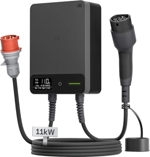DEPOW Wallbox vægmonteret ladestation 11 kW med 10 m kabel