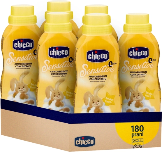 Chicco koncentreret skyllemiddel Baby Sensitive blød berøring 750 ml - 6 stk.