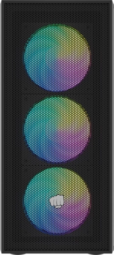 Mesh-frontpanel for maksimal airflow