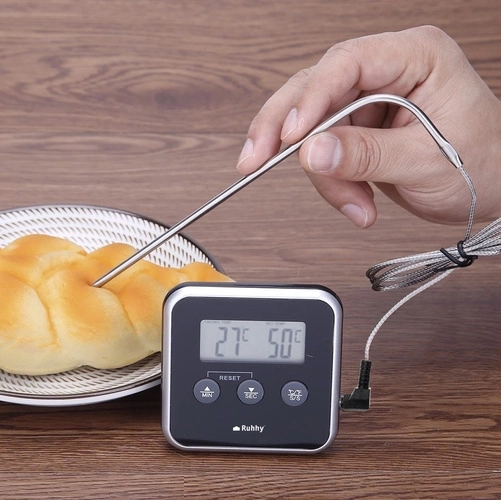 Robust sonde i rustfrit stål med kabel