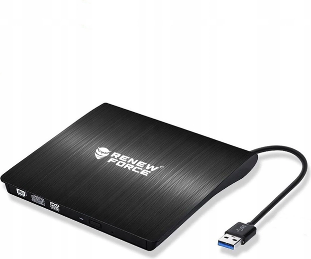 Ekstern CD/DVD-drev RENEW FORCE USB 3.0