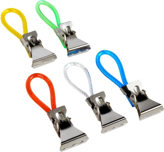 Farvede løkker for nem ophængning og adskillelse