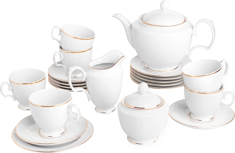 Kaffeservice Mariapaula klasyka – guldlinje