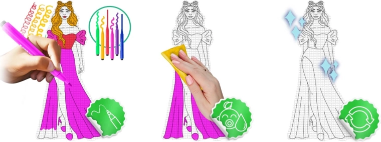 Farvelægningsoverflade, der let tørres af