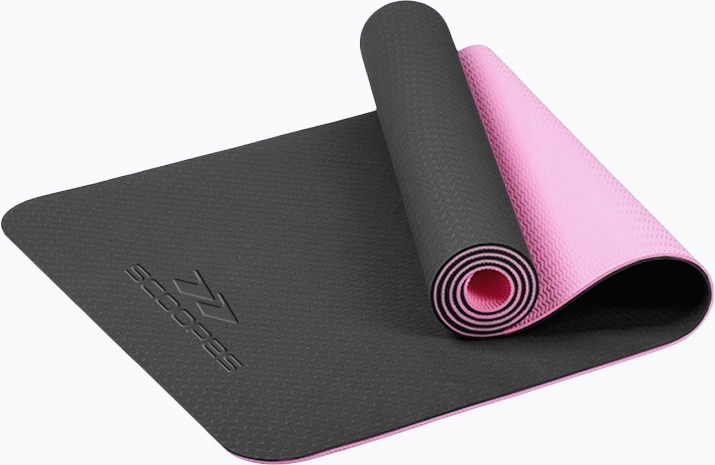 Fitnessmåtte TPE Balance 6 pink/sort