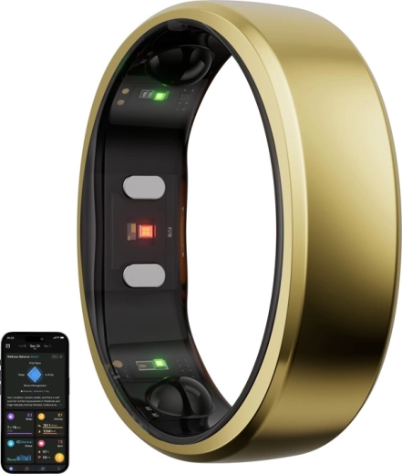 Smart ring RingConn Gen 2 – størrelse 9, guld