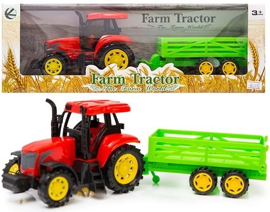 Traktor med anhænger - 1 stk.