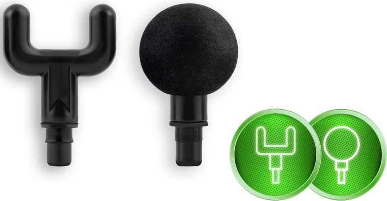 8 udskiftelige hoveder til målrettet lindring