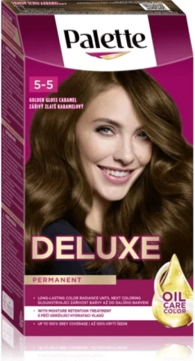 Palette Deluxe 5-5 strålende gylden karamel 50 ml – permanent hårfarve