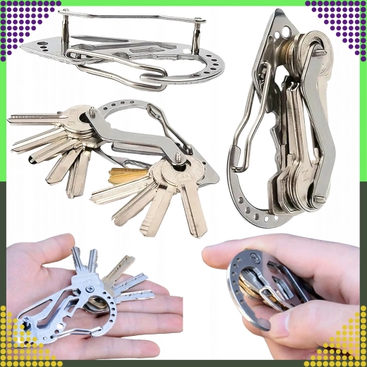 Organisering af op til 8 nøgler uden raslen