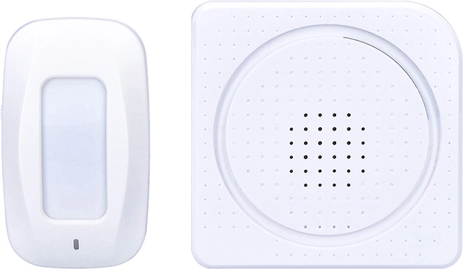Solight trådløs bevægelsesmelder med gong til stikkontakt med PIR-sensor