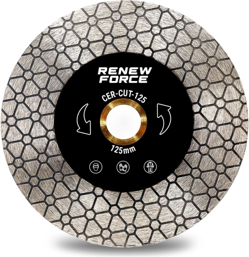 Diamantklinge RENEW FORCE 125 mm til skæring og fasning