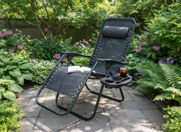 Aftageligt sidebord med holder